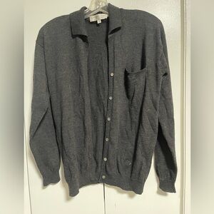 Women's Wool Gray Cardigan Sweater